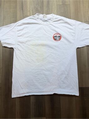 Vintage BMW Motorcycle 100,000 ft Ride Graphic T-Shirt Hanes Beefy Sz L